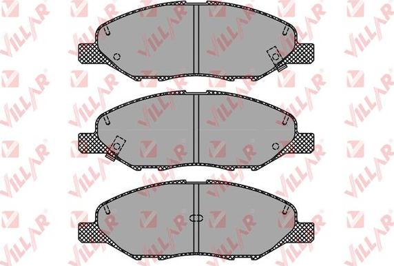 Villar 626.1497 - Kit de plaquettes de frein, frein à disque cwaw.fr