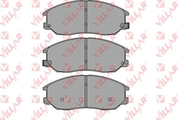 Villar 626.1448 - Kit de plaquettes de frein, frein à disque cwaw.fr