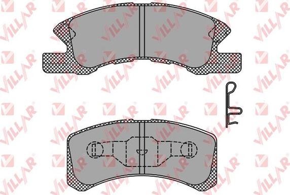 Villar 626.1443 - Kit de plaquettes de frein, frein à disque cwaw.fr