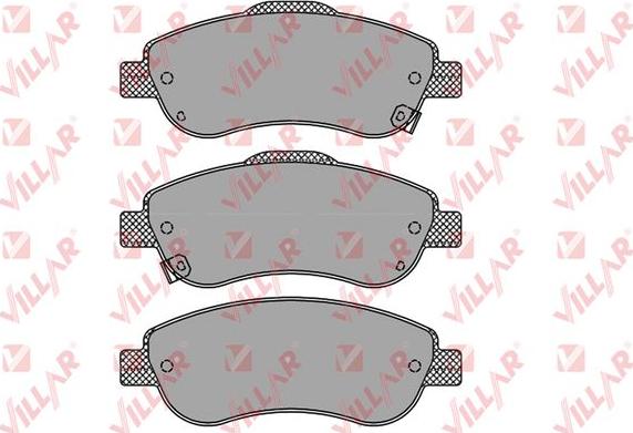 Villar 626.1456 - Kit de plaquettes de frein, frein à disque cwaw.fr