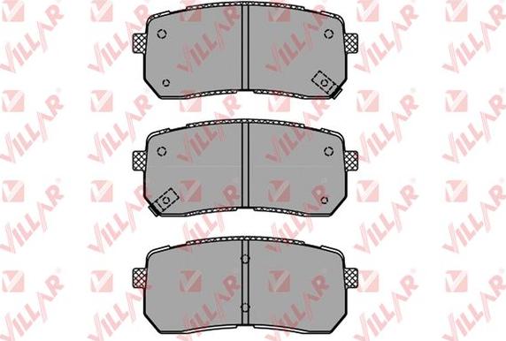 Villar 626.1450 - Kit de plaquettes de frein, frein à disque cwaw.fr