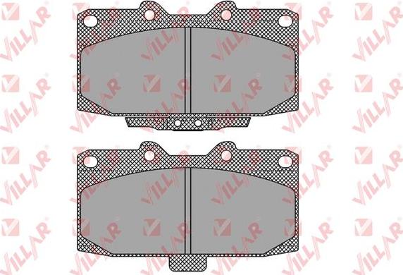 Villar 626.1453 - Kit de plaquettes de frein, frein à disque cwaw.fr