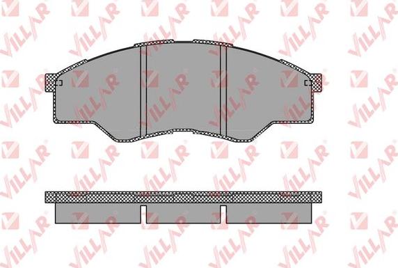 Villar 626.1452 - Kit de plaquettes de frein, frein à disque cwaw.fr