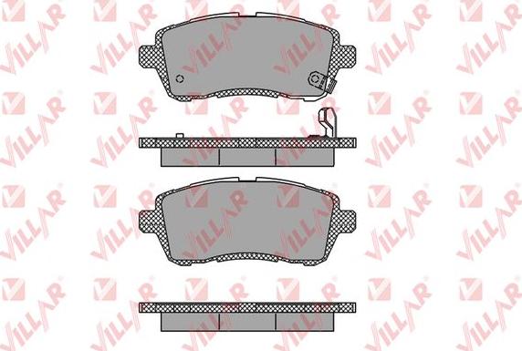 Villar 626.1464 - Kit de plaquettes de frein, frein à disque cwaw.fr