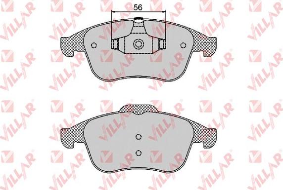 Villar 626.1466 - Kit de plaquettes de frein, frein à disque cwaw.fr