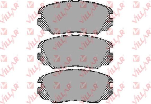 Villar 626.1409 - Kit de plaquettes de frein, frein à disque cwaw.fr