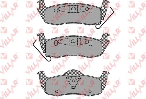 Villar 626.1405 - Kit de plaquettes de frein, frein à disque cwaw.fr