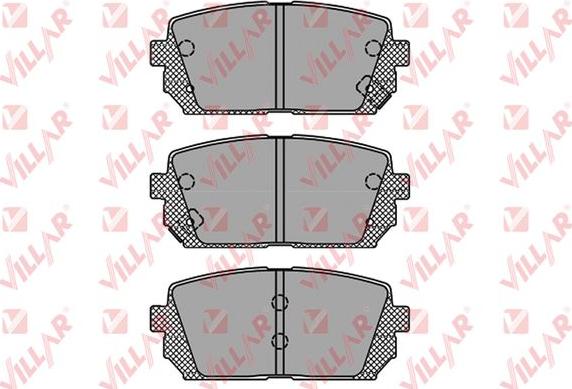 Villar 626.1416 - Kit de plaquettes de frein, frein à disque cwaw.fr