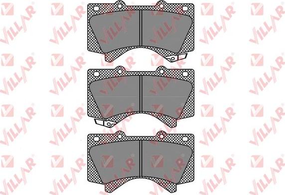 Villar 626.1418 - Kit de plaquettes de frein, frein à disque cwaw.fr