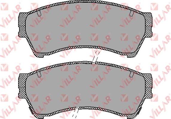 Villar 626.1413 - Kit de plaquettes de frein, frein à disque cwaw.fr