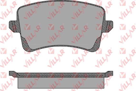 Villar 626.1489 - Kit de plaquettes de frein, frein à disque cwaw.fr