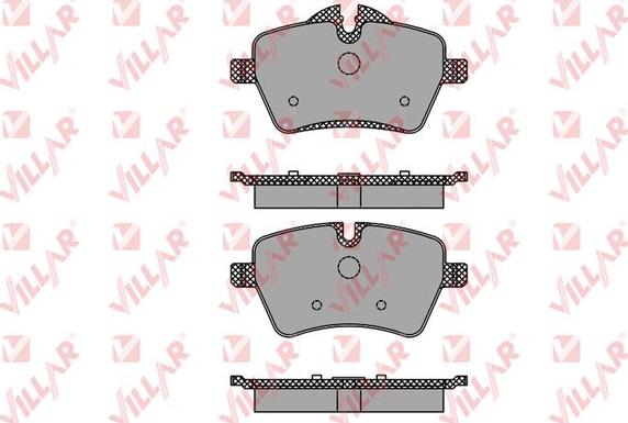 Villar 626.1485 - Kit de plaquettes de frein, frein à disque cwaw.fr