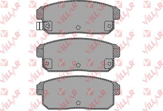 Villar 626.1432 - Kit de plaquettes de frein, frein à disque cwaw.fr