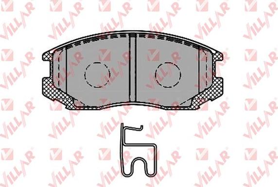 Villar 626.1427 - Kit de plaquettes de frein, frein à disque cwaw.fr