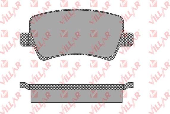 Villar 626.1474 - Kit de plaquettes de frein, frein à disque cwaw.fr