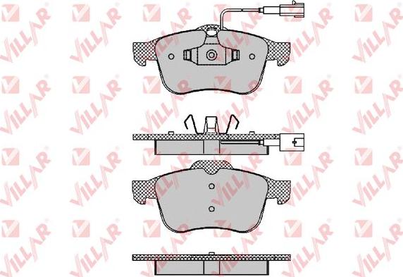 Villar 626.1470 - Kit de plaquettes de frein, frein à disque cwaw.fr