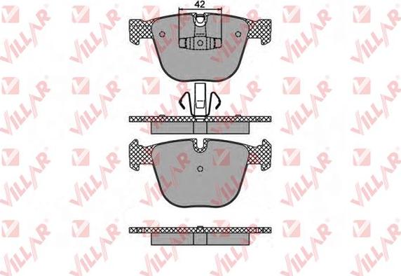 Villar 626.1473 - Kit de plaquettes de frein, frein à disque cwaw.fr