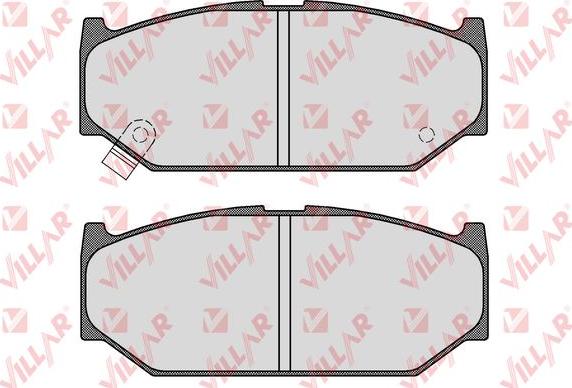 Villar 626.1594 - Kit de plaquettes de frein, frein à disque cwaw.fr