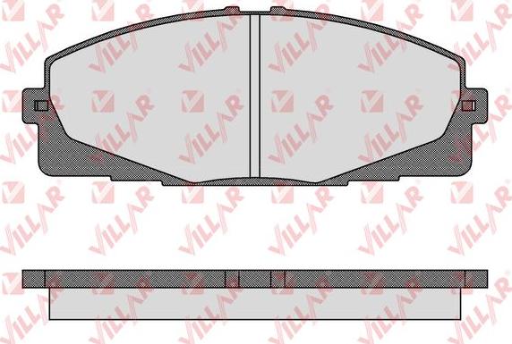 Villar 626.1595 - Kit de plaquettes de frein, frein à disque cwaw.fr