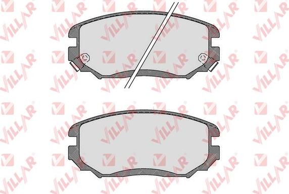 Villar 626.1598 - Kit de plaquettes de frein, frein à disque cwaw.fr