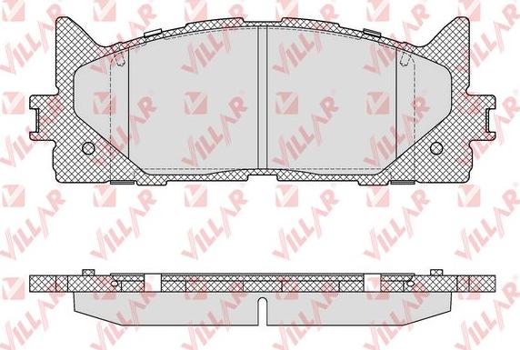 Villar 626.1593 - Kit de plaquettes de frein, frein à disque cwaw.fr