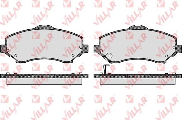 Villar 626.1548 - Kit de plaquettes de frein, frein à disque cwaw.fr