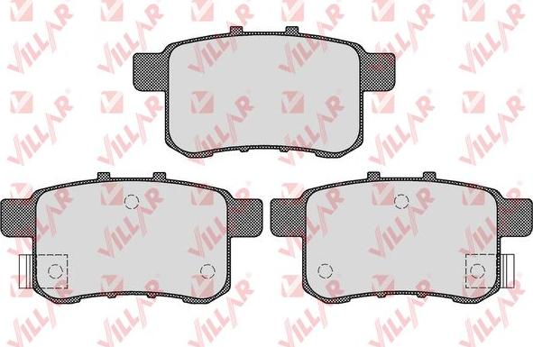 Villar 626.1569 - Kit de plaquettes de frein, frein à disque cwaw.fr