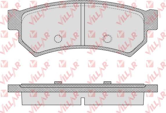 Villar 626.1564 - Kit de plaquettes de frein, frein à disque cwaw.fr