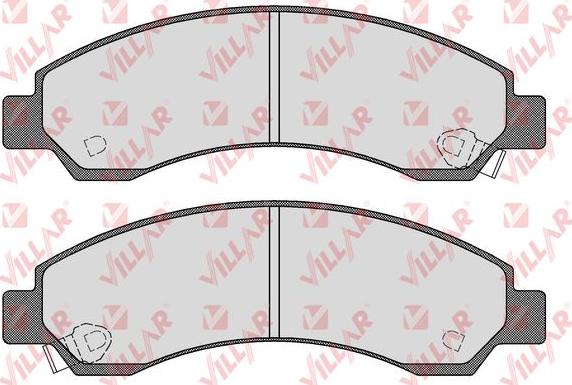 Villar 626.1568 - Kit de plaquettes de frein, frein à disque cwaw.fr