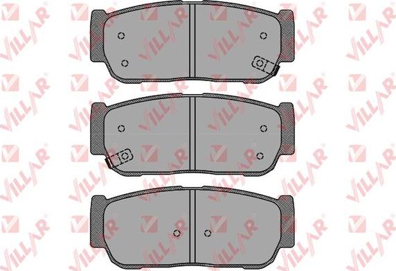 Villar 626.1504 - Kit de plaquettes de frein, frein à disque cwaw.fr