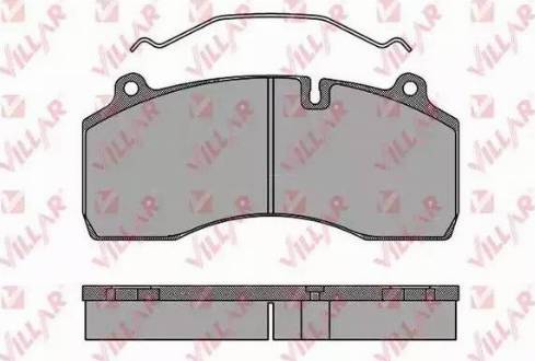 Villar 626.1501 - Kit de plaquettes de frein, frein à disque cwaw.fr