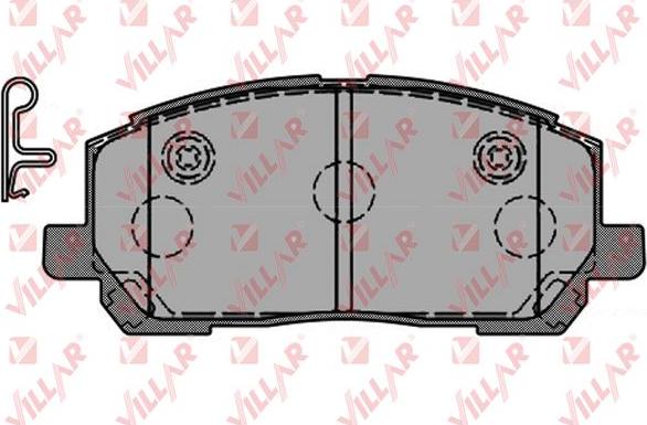 Villar 626.1516 - Kit de plaquettes de frein, frein à disque cwaw.fr