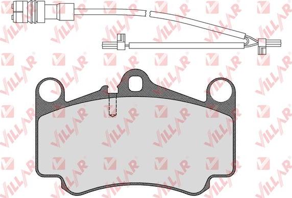 Villar 626.1588A - Kit de plaquettes de frein, frein à disque cwaw.fr