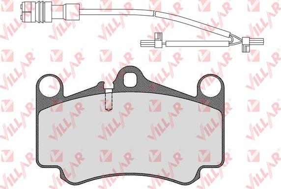 Villar 626.1588B - Kit de plaquettes de frein, frein à disque cwaw.fr