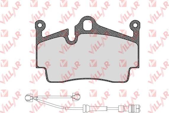 Villar 626.1583A - Kit de plaquettes de frein, frein à disque cwaw.fr