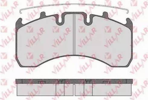 Villar 626.1539 - Kit de plaquettes de frein, frein à disque cwaw.fr