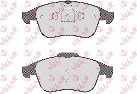 Villar 626.1534 - Kit de plaquettes de frein, frein à disque cwaw.fr