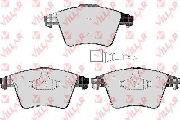 Villar 626.1536 - Kit de plaquettes de frein, frein à disque cwaw.fr