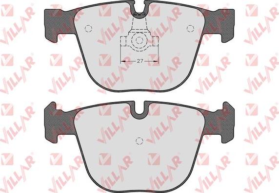 Villar 626.1531 - Kit de plaquettes de frein, frein à disque cwaw.fr