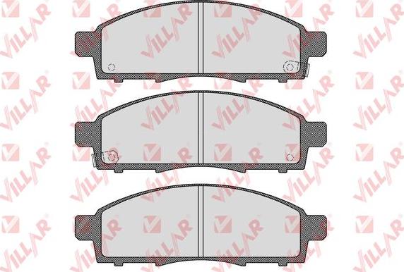 Villar 626.1533 - Kit de plaquettes de frein, frein à disque cwaw.fr