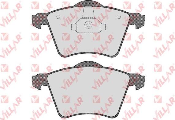 Villar 626.1525 - Kit de plaquettes de frein, frein à disque cwaw.fr