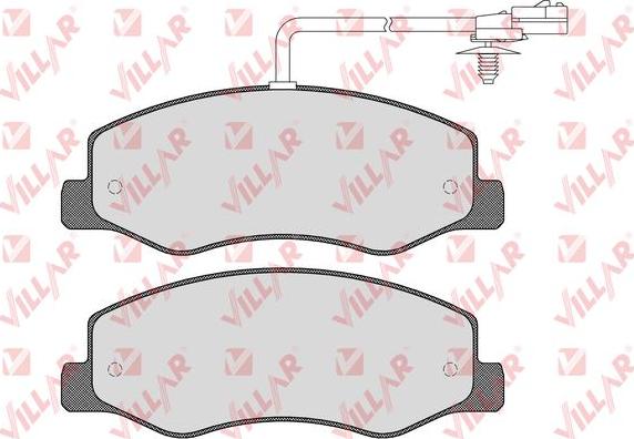 Villar 626.1570 - Kit de plaquettes de frein, frein à disque cwaw.fr