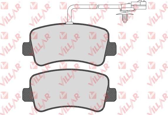 Villar 626.1578 - Kit de plaquettes de frein, frein à disque cwaw.fr