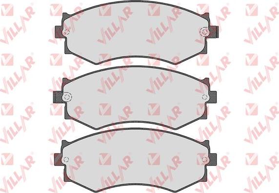 Villar 626.1690 - Kit de plaquettes de frein, frein à disque cwaw.fr