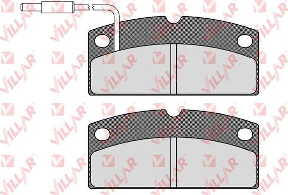 Villar 626.1649 - Kit de plaquettes de frein, frein à disque cwaw.fr