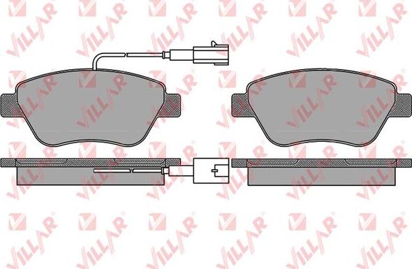 Villar 626.1656 - Kit de plaquettes de frein, frein à disque cwaw.fr