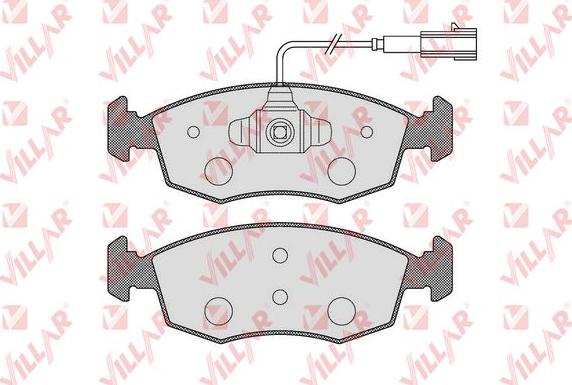 Villar 626.1653 - Kit de plaquettes de frein, frein à disque cwaw.fr