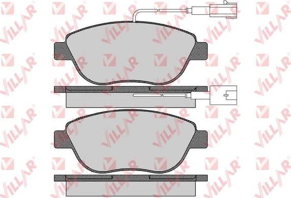 Villar 626.1657 - Kit de plaquettes de frein, frein à disque cwaw.fr