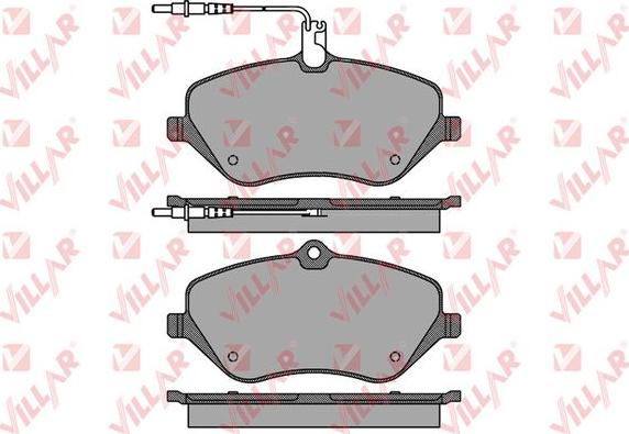 Villar 626.1666 - Kit de plaquettes de frein, frein à disque cwaw.fr