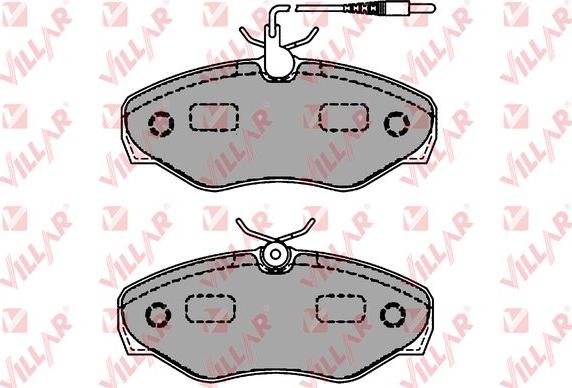 Villar 626.1660 - Kit de plaquettes de frein, frein à disque cwaw.fr